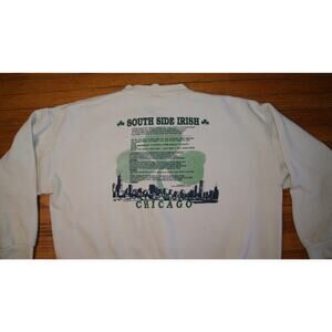 VTG 80s South Side Irish Chicago 2XL Sweatshirt Lyrics Black, McEldowney & Walsh